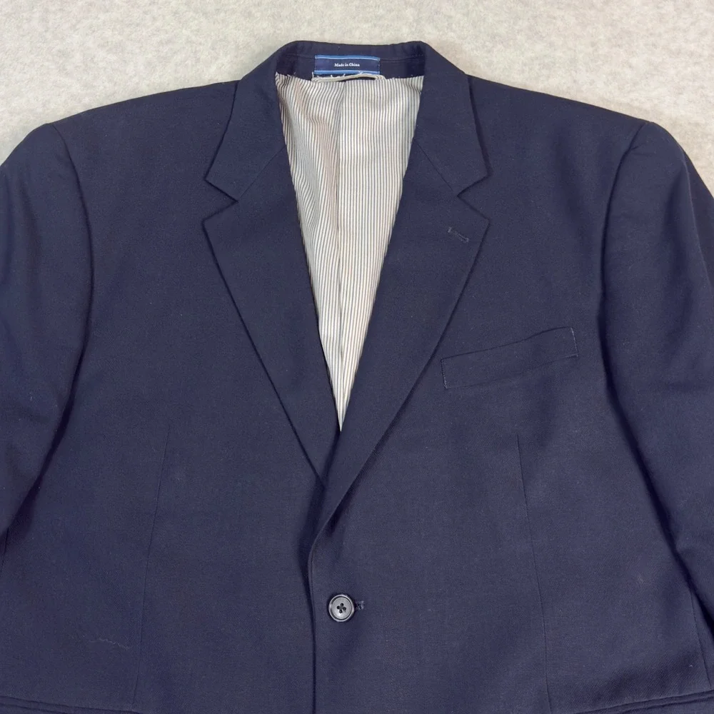 CROFT & BARROW Men's Blazer Sz. 44S Poly/Rayon Blend Dark Gray Sport Coat Jacket